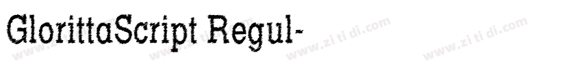 GlorittaScript Regul字体转换 GlorittaScript Regul字体转换